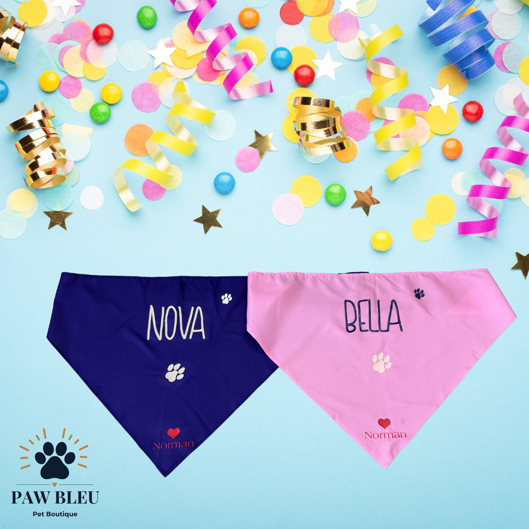 Custom & Patterned Pet Bandanas β Personalize or Choose Your Own Design