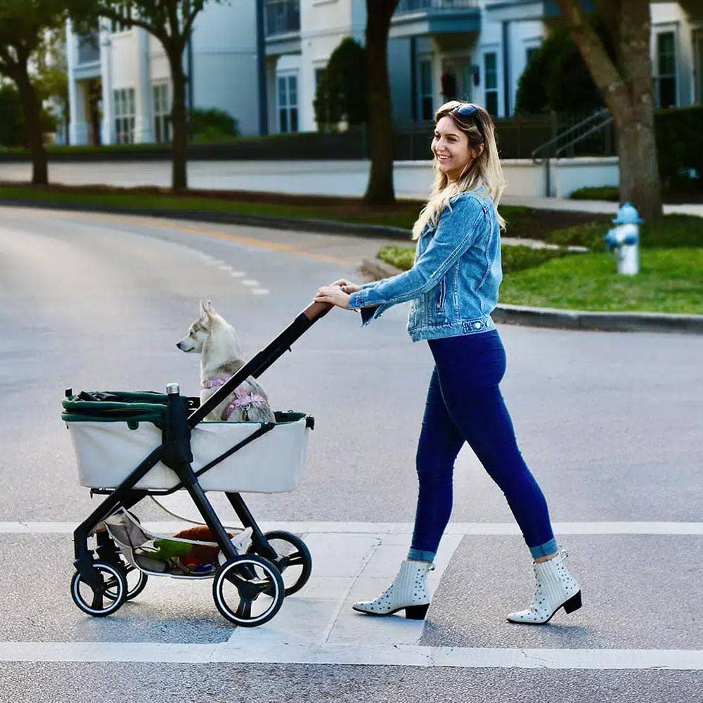 Retro Luxe Pet Stroller, Medium to Large Luxury
