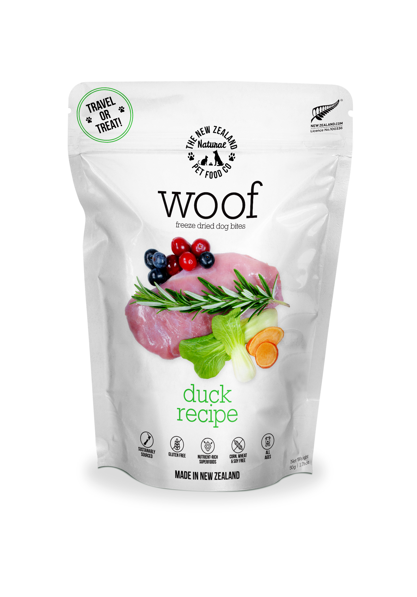 WOOF Duck Freeze-Dried Dog Food