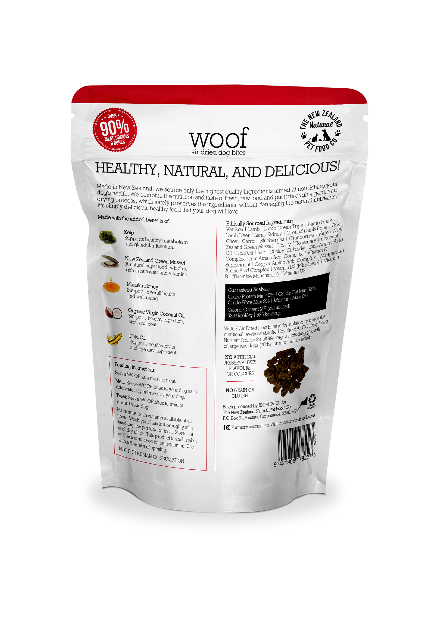 WOOF Wild Venison Air-Dried Dog Food