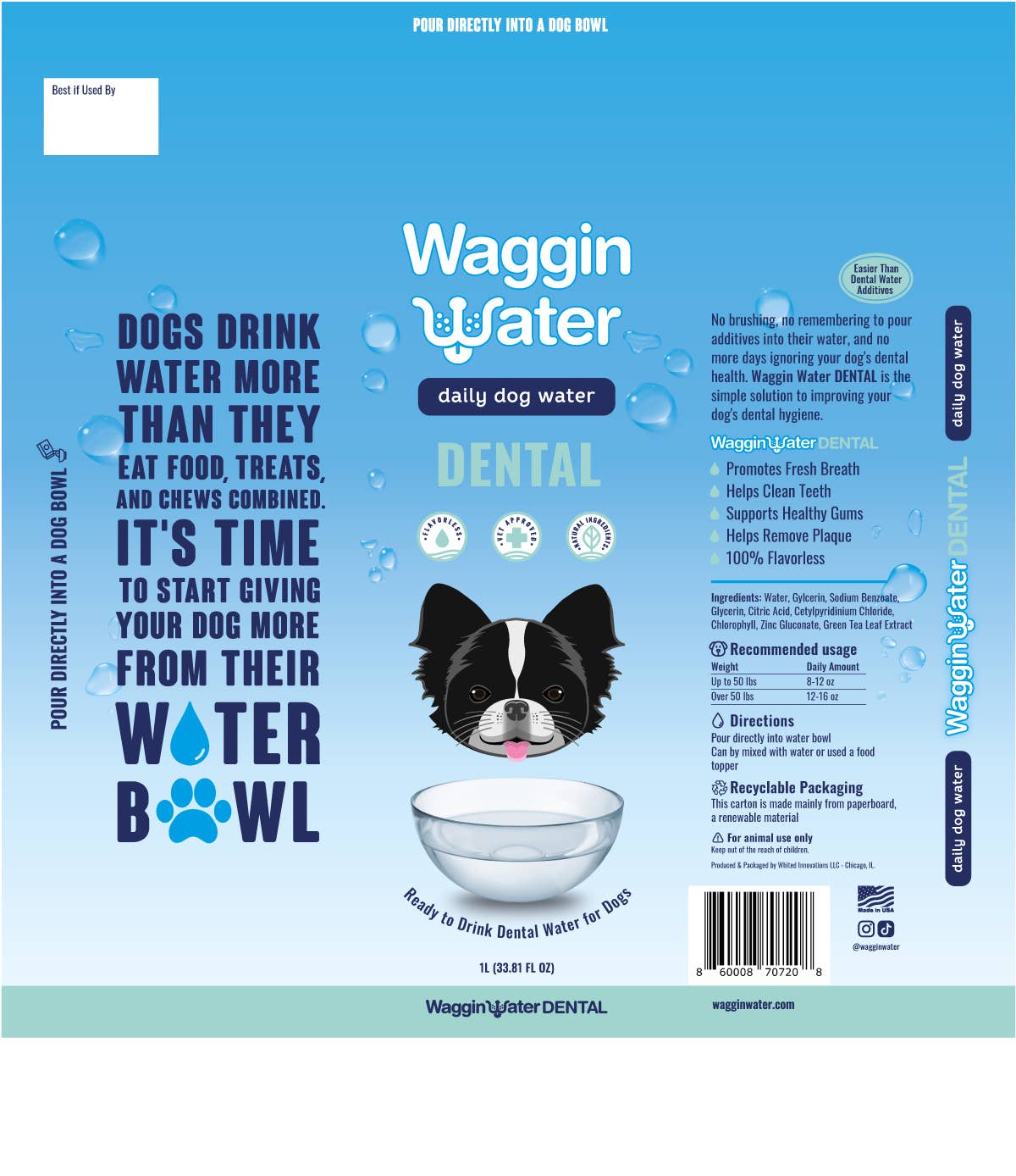 Waggin Water Dog Infused Water Supplement