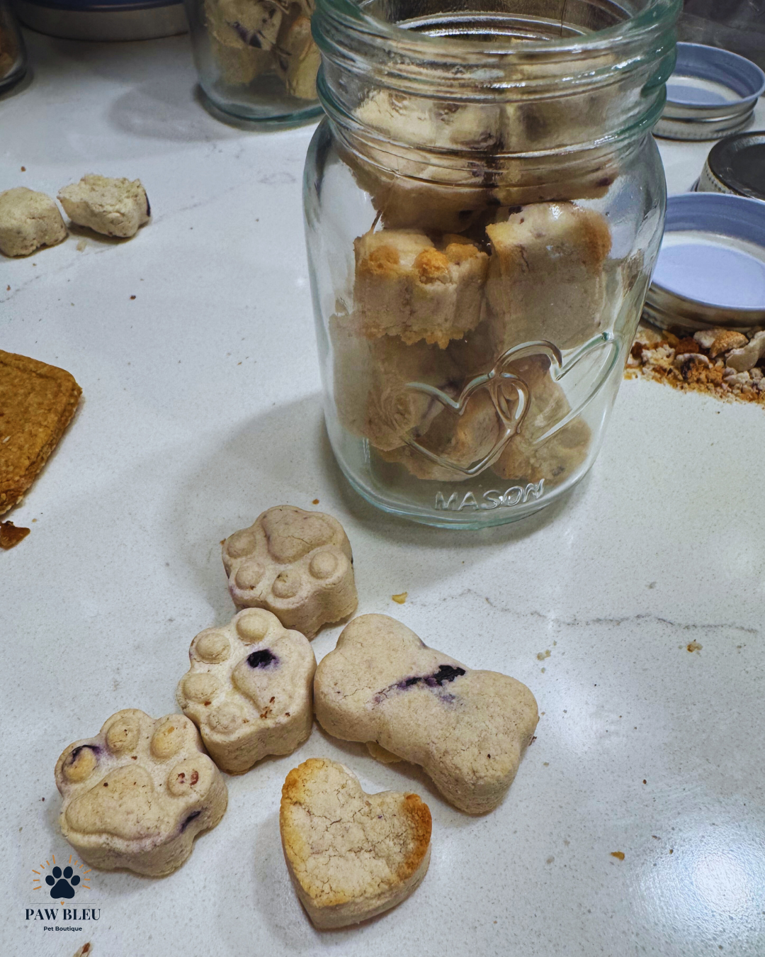 🐾 Blueberry & Goat Cheese “Love Bites”