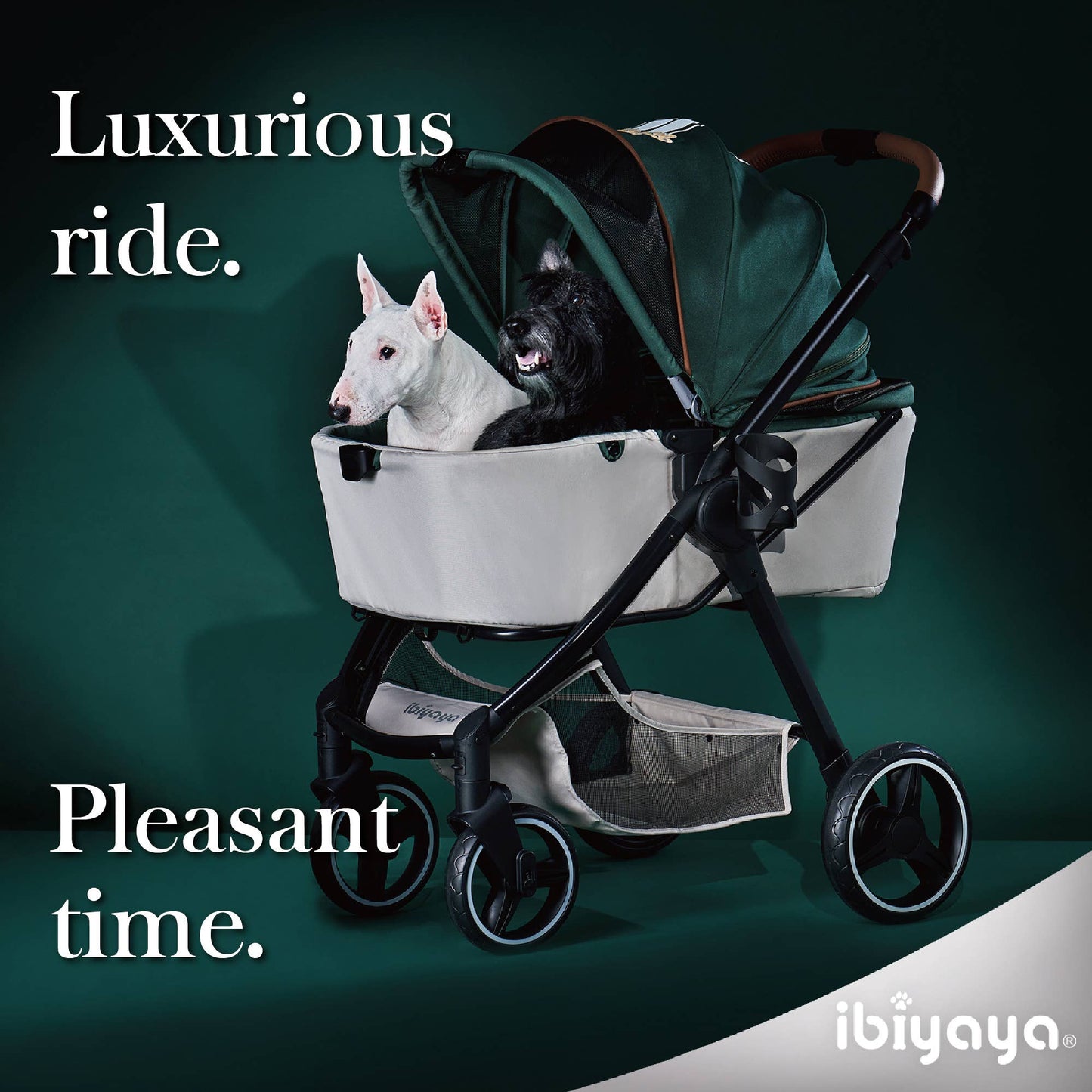 Retro Luxe Pet Stroller, Medium to Large Luxury