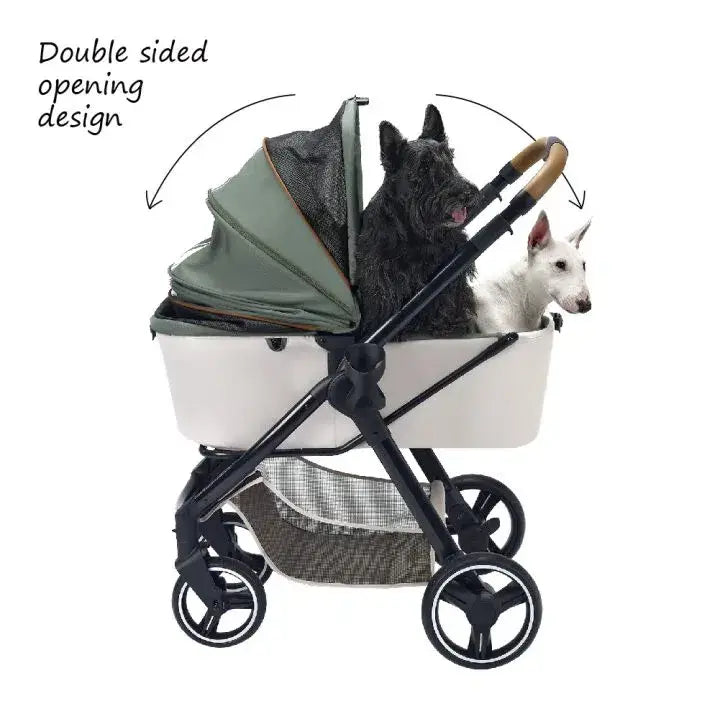 Retro Luxe Pet Stroller, Medium to Large Luxury