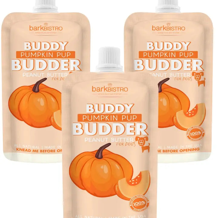 Dog Peanut Butter - 4oz Squeeze Packs Mixed Flavor Budder