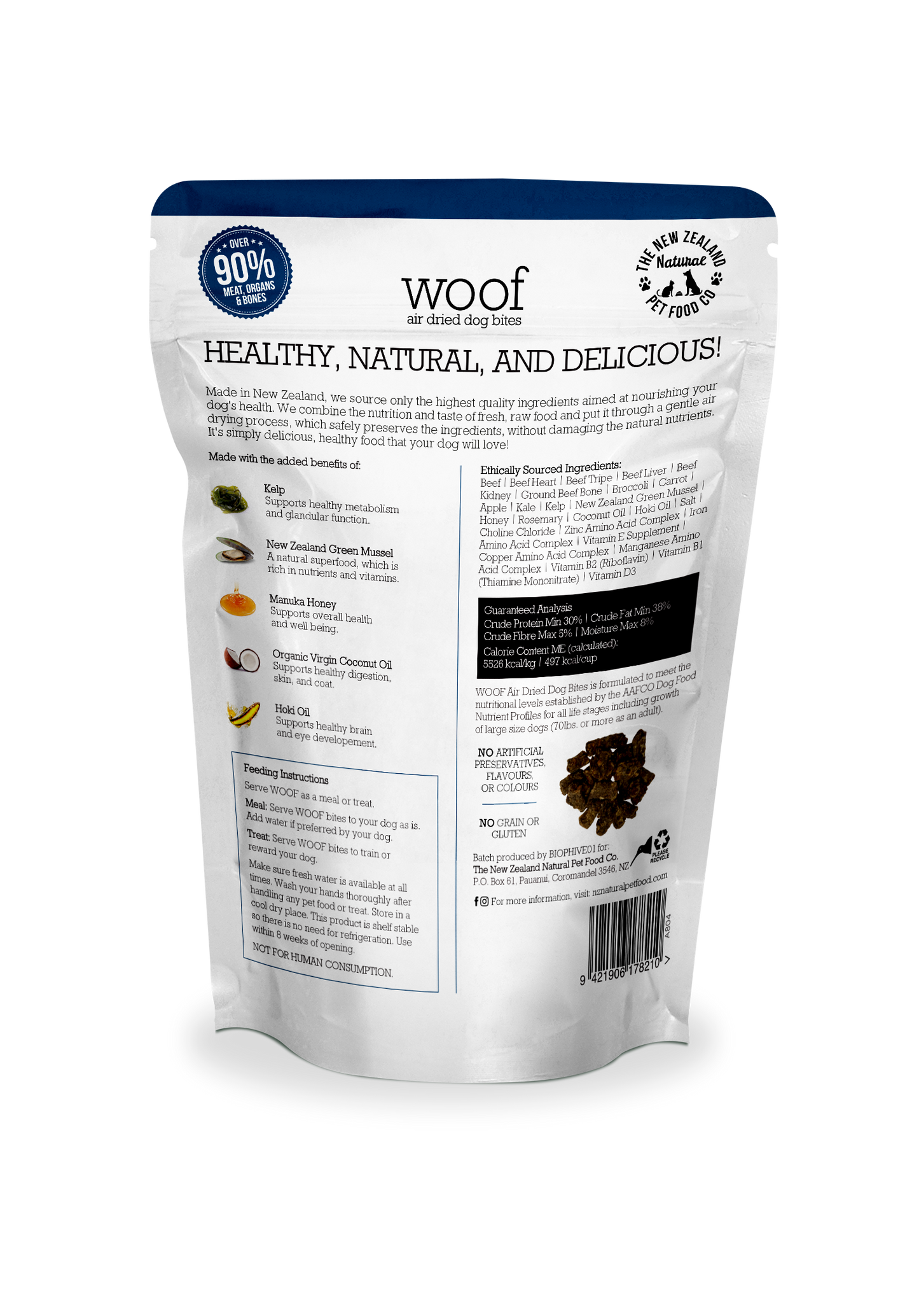 WOOF Beef Air-Dried Dog Food