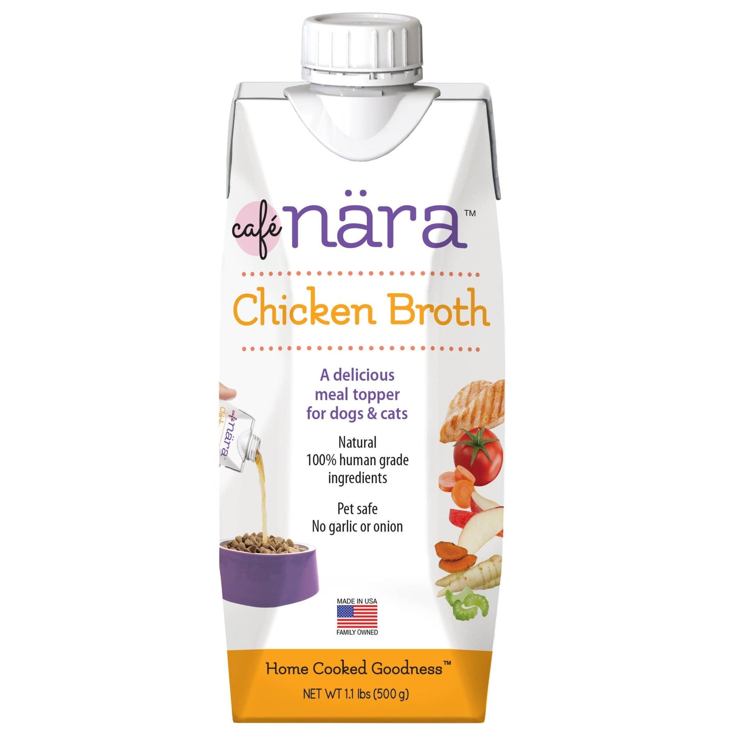 Cafe Nara Natural Meal Topper Chicken Broth for Dogs & Cats - Paw Bleu