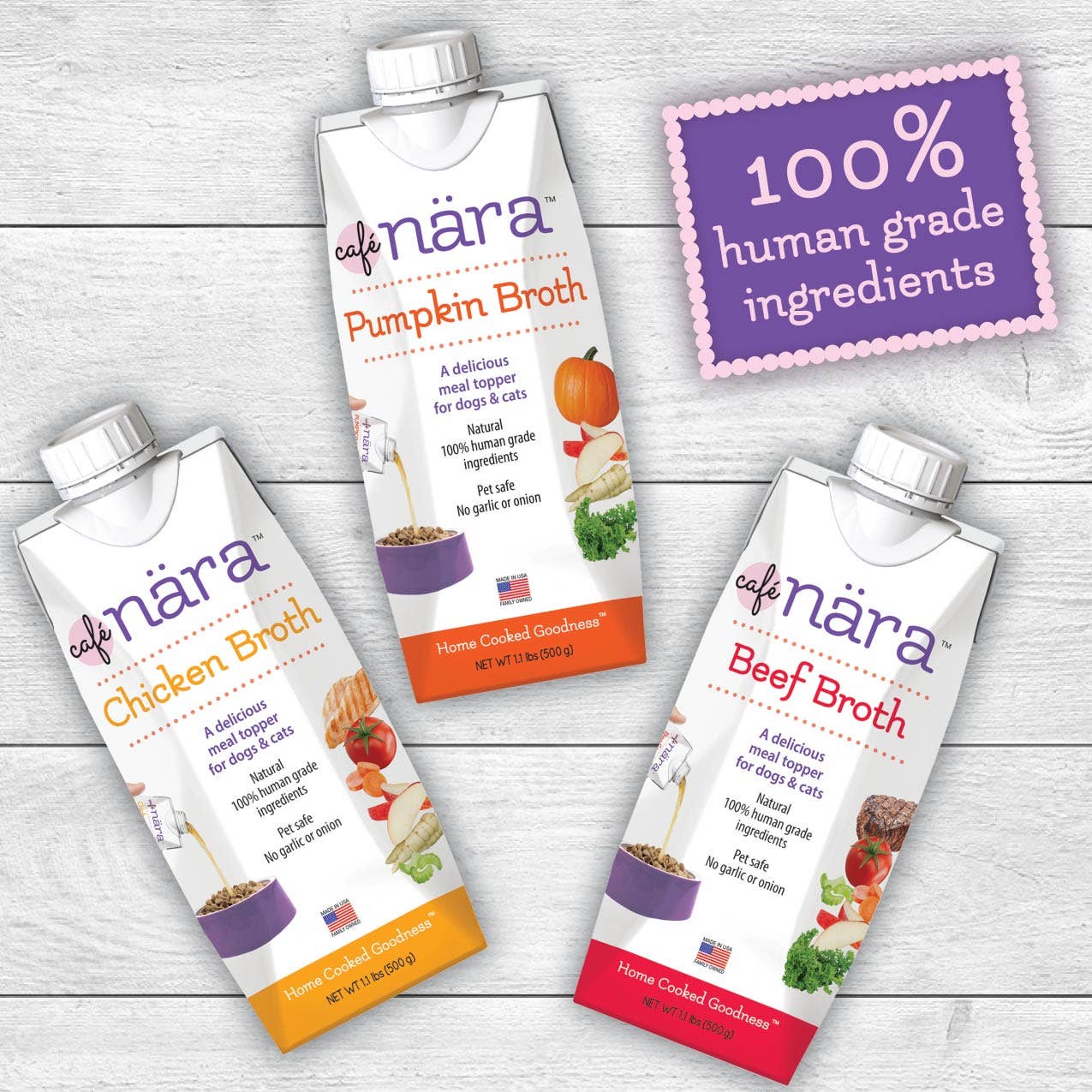 Cafe Nara Natural Meal Topper Chicken Broth for Dogs & Cats - Paw Bleu