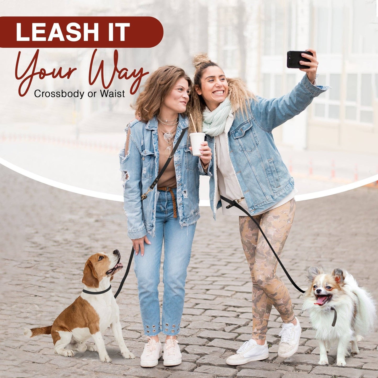 Hands - Free Dog Leash – Stylish, Functional, and Convenient - Paw Bleu