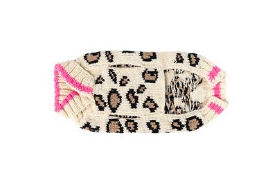 Leopard Hand - Knit Wool Dog Sweater - Paw Bleu