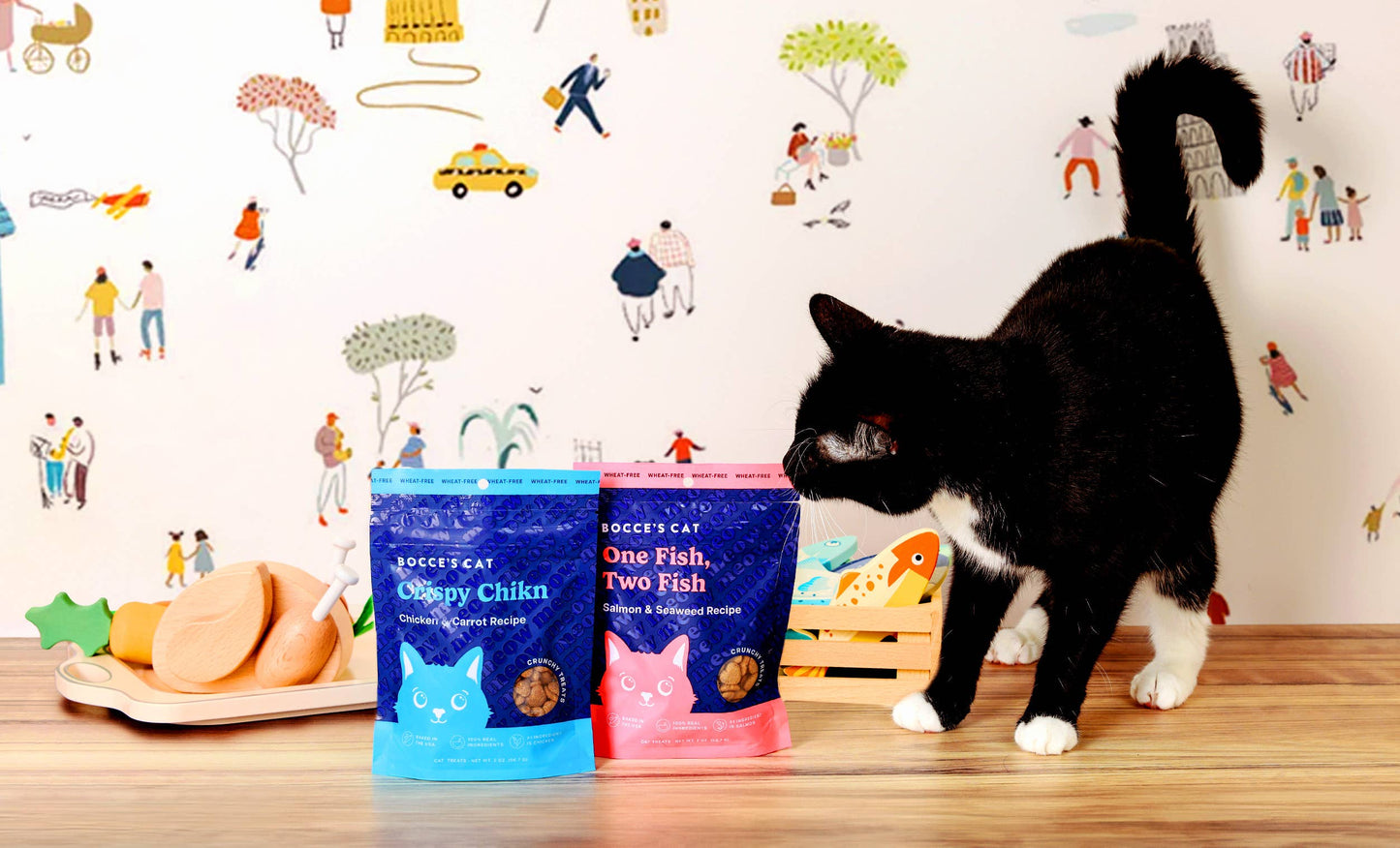 NEW Crunchy Cat Treats – Salmon & Seaweed by Bocce's