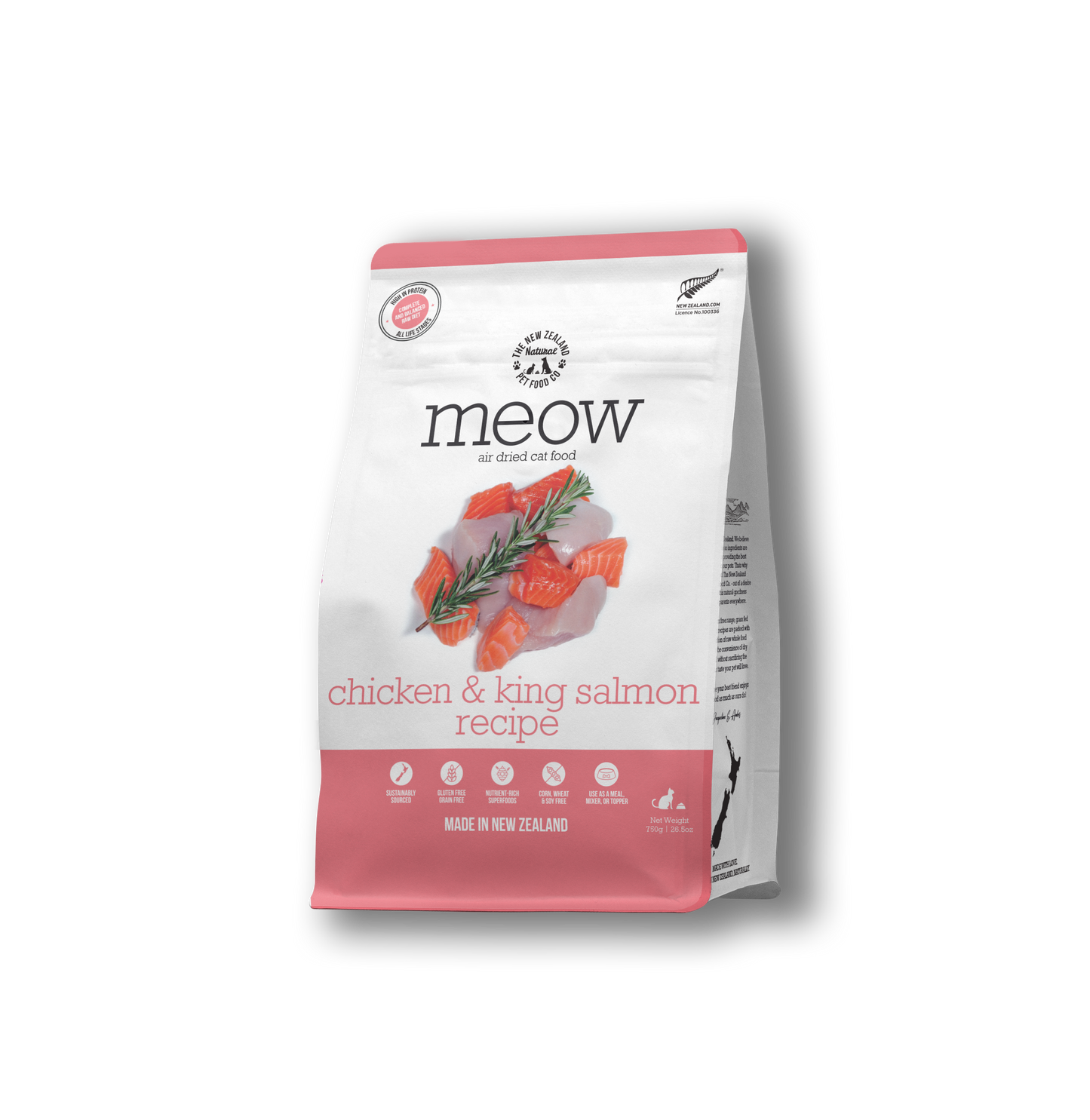 MEOW Chicken & King Salmon Air-Dried Cat Food