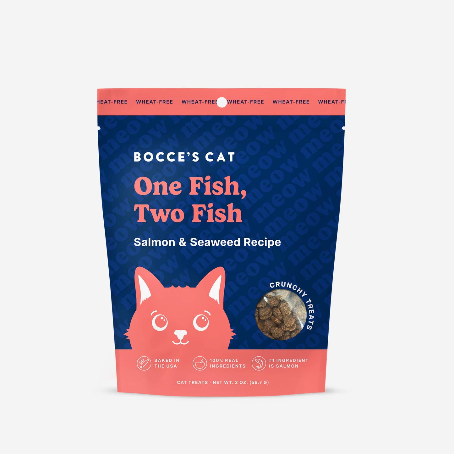 NEW Crunchy Cat Treats – Salmon & Seaweed by Bocce's