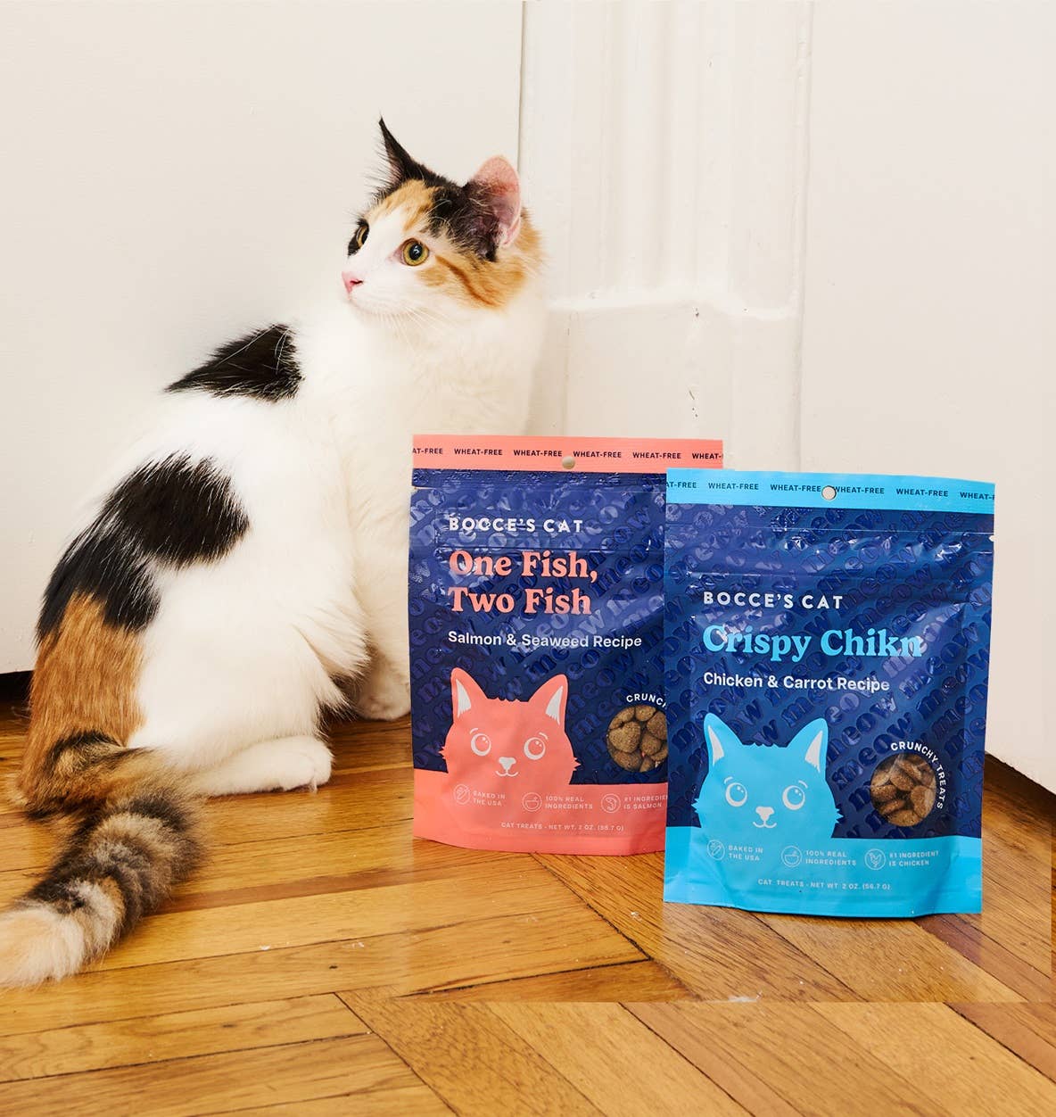 NEW Crunchy Cat Treats – Salmon & Seaweed by Bocce's