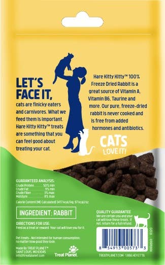 Hare Kitty Kitty™ 100% Freeze - Dried Rabbit Treats for Cats - Paw Bleu