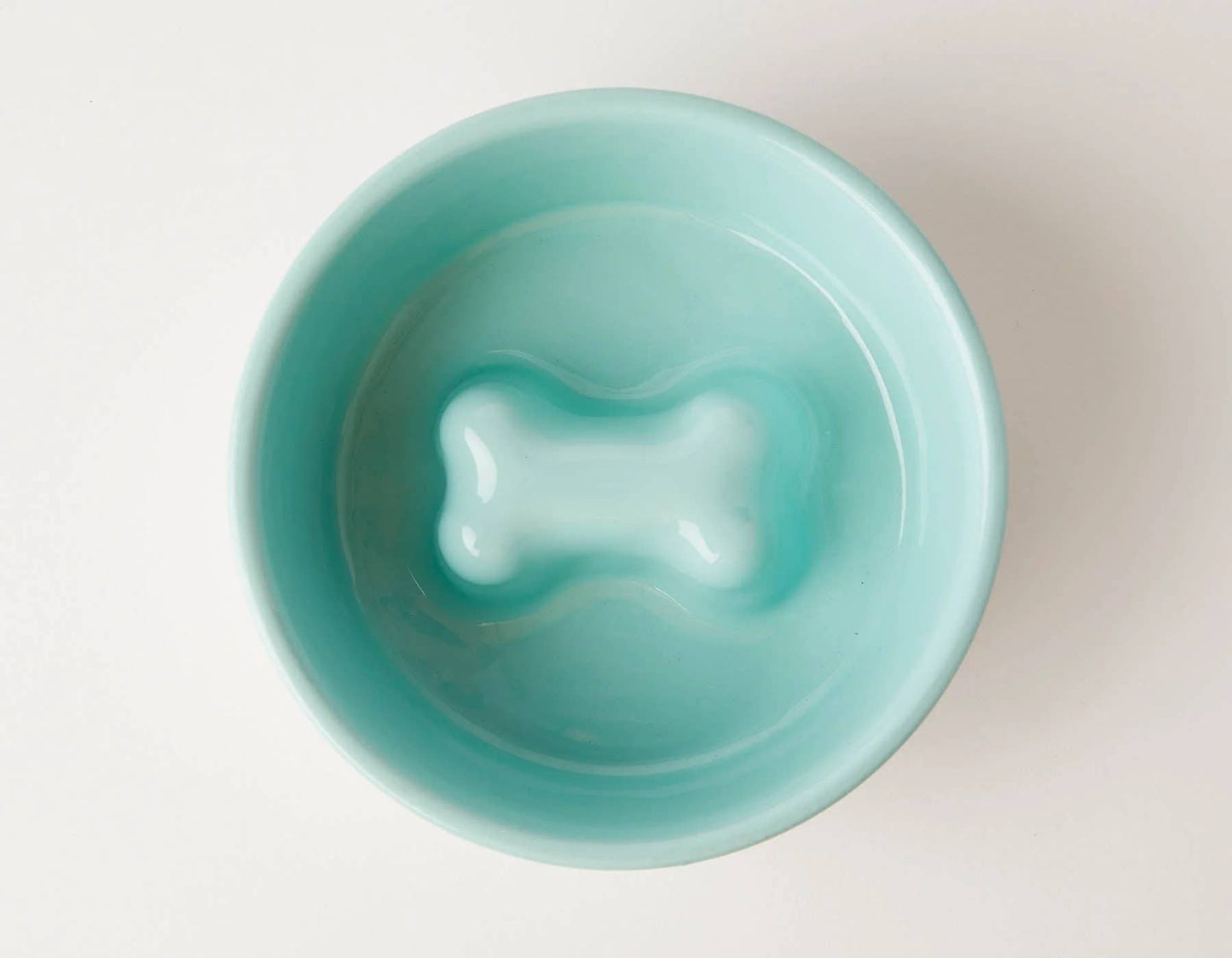 Stylish Slow Feeder Bowl - Teal Medium - Paw Bleu